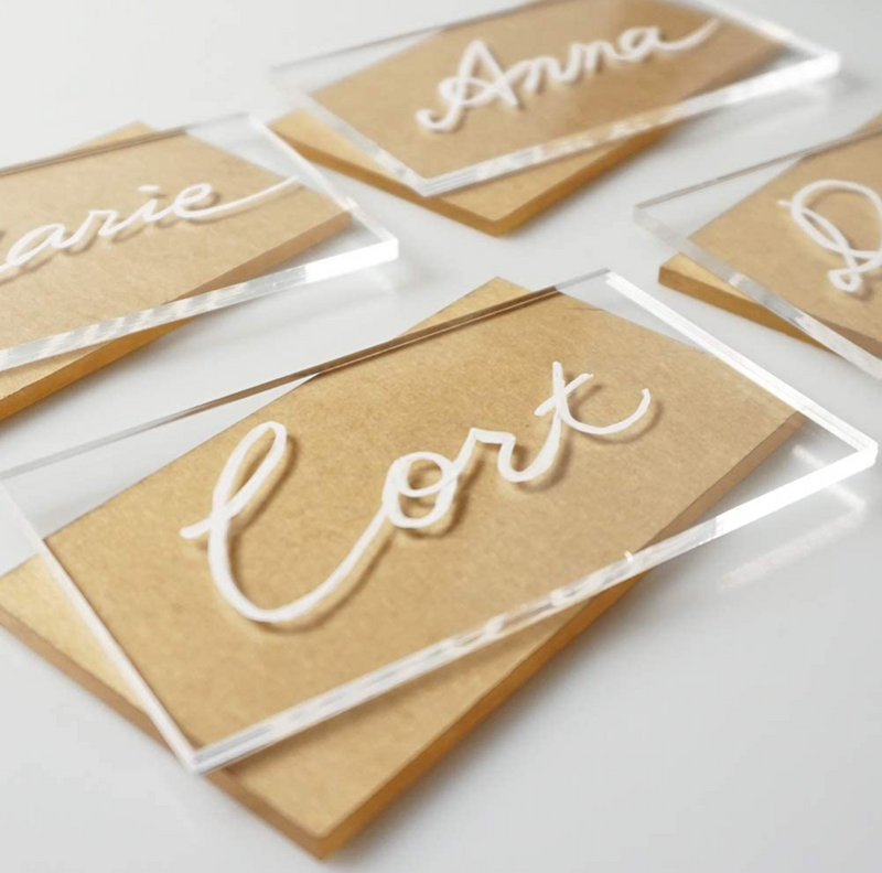 Acrylic Escort Cards