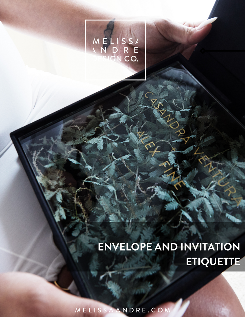 Addressing & Invitation Etiquette
