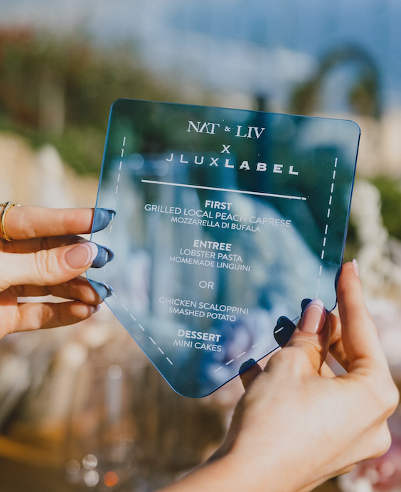 Acrylic Menu Cards - Custom Print & Shape