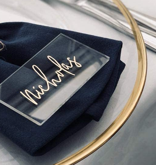 Acrylic Escort Cards